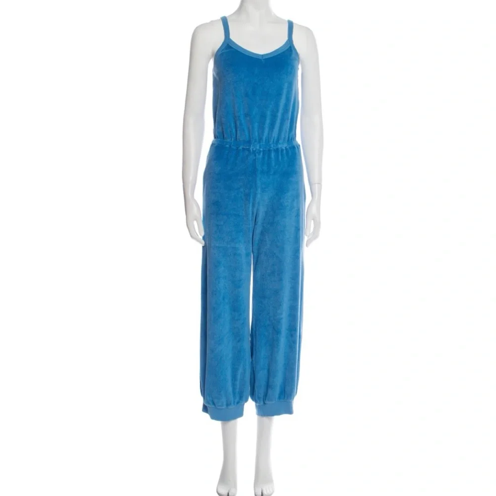 Suzie Kondi Giorgi Tank Terry Jumpsuit Blue Size S Women’s